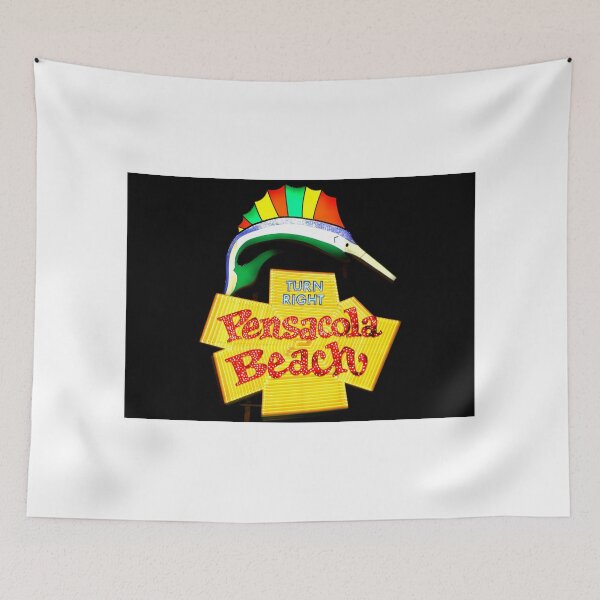 Item preview, Pensacola Beach Sign designed and sold by Bad Habits Lounge Studio.