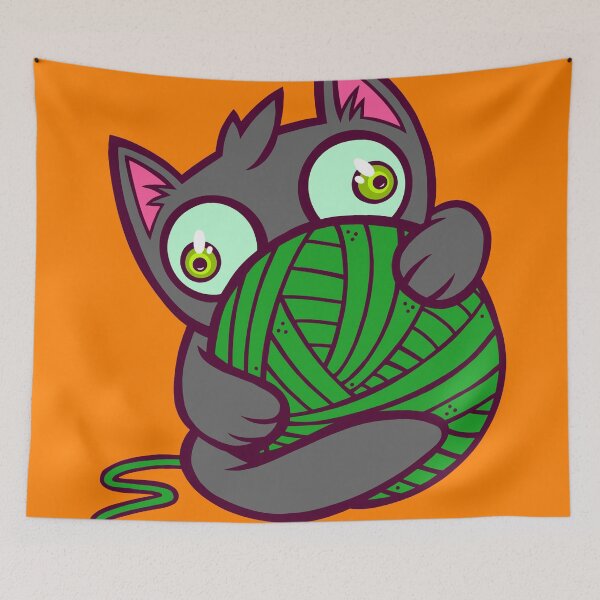Item preview, Kitty and Yarn designed and sold by artdyslexia.