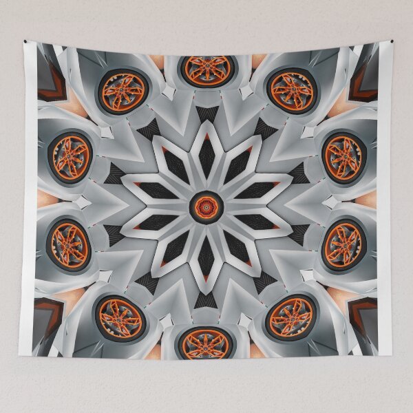 Aperçu de l'œuvre Orange Metal Kaleidoscope créée et vendue par fantasytripp.