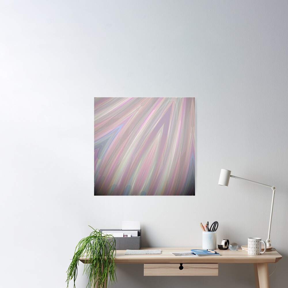 Pastelito  - Ombre Pastel Colors Abstract Art Poster