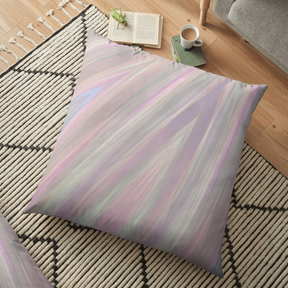 Pastelito - Ombre Pastel Colors Abstract Art Floor Pillow