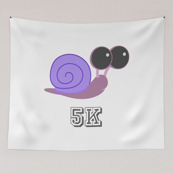 Artikelvorschau, Nette und lustige Immergrünschnecke 5K entworfen und verkauft von Hedgie Designs.