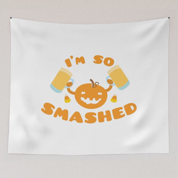 Item preview, I'm so SMASHED Halloween pumpkin with beer designed and sold by jazzydevil.