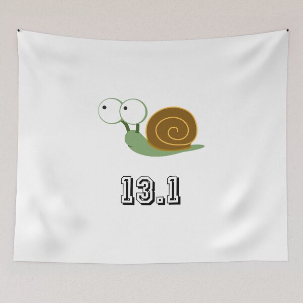 Item preview, Funny Snail 13.1 (half marathon) designed and sold by Hedgie Designs.