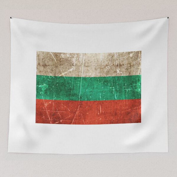 Item preview, Vintage Aged and Scratched Bulgarian Flag designed and sold by JeffBartels.