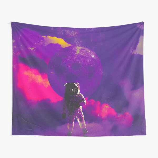 80s Aesthetic Astronaut Chillwave Darkwave Tapestry