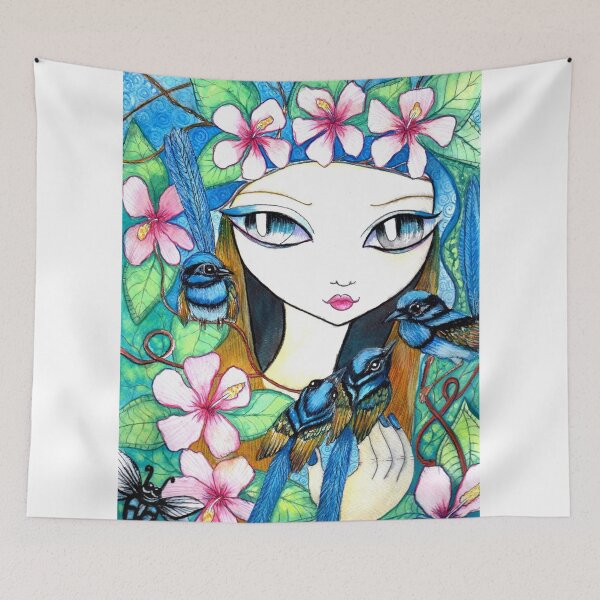Item preview, Blue Fairy Wren by Sheridon Rayment designed and sold by Sheridon Rayment.