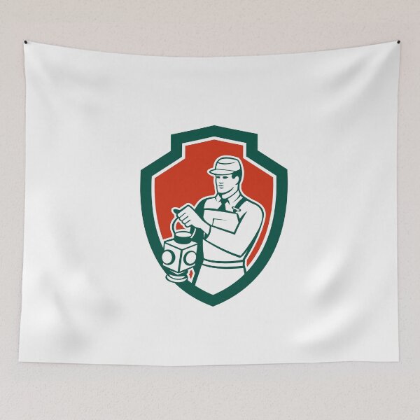 Item preview, Train Railway Signaller Lamp Shield Retro designed and sold by patrimonio.