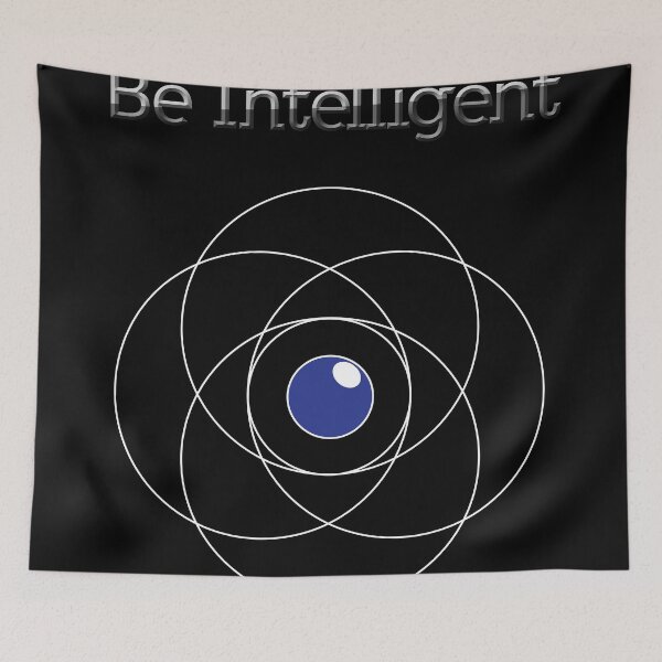 Item preview, Be Intelligent Erudite Eye - White & Blue designed and sold by MusicandWriting.