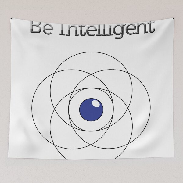 Item preview, Be Intelligent Erudite Eye - Black & Blue designed and sold by MusicandWriting.