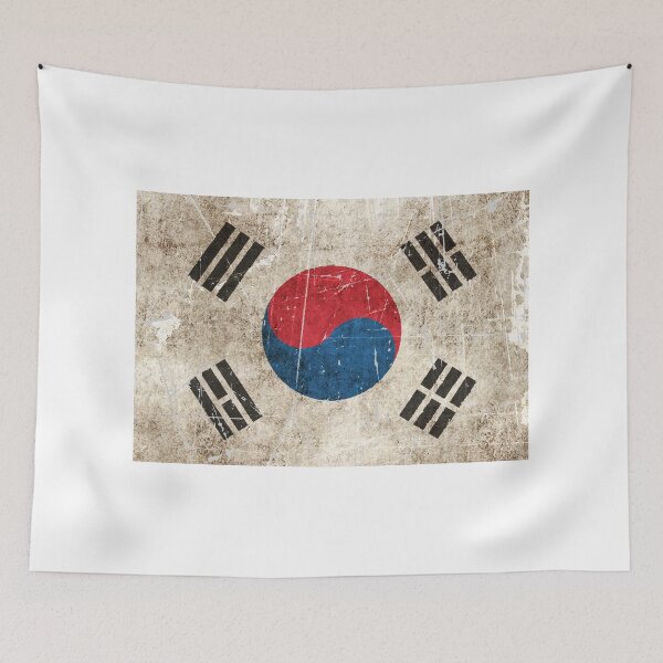 Item preview, Vintage Aged and Scratched South Korean Flag designed and sold by JeffBartels.