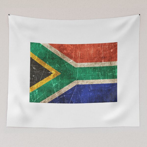 Item preview, Vintage Aged and Scratched South African Flag designed and sold by JeffBartels.