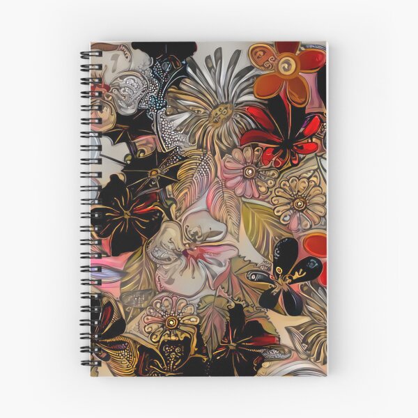 Item preview, Dark Colours Flower Pattern  designed and sold by Kiljak.