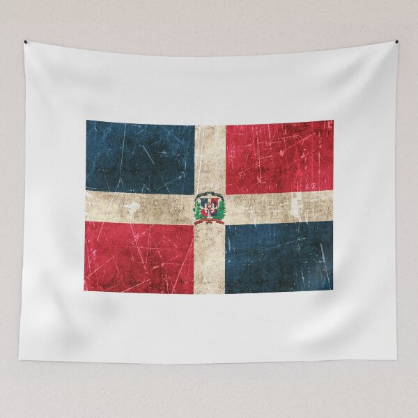 Item preview, Vintage Aged and Scratched Dominican Republic Flag designed and sold by JeffBartels.