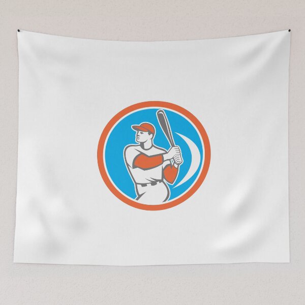 Aperçu de l'œuvre Baseball Batter Hitter Bat Circle Retro créée et vendue par patrimonio.