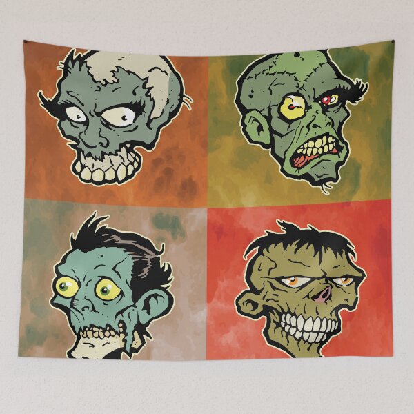 Item preview, The Walking Heads  designed and sold by wolfehanson.