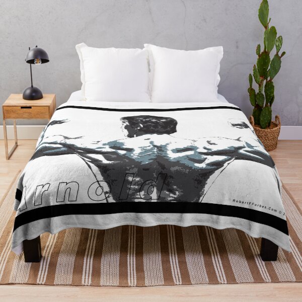 Arnold Schwarzenegger - Double Rear Biceps Throw Blanket