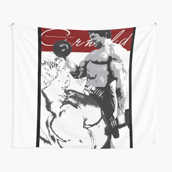 Arnold Schwarzenegger - Training Arms Tapestry