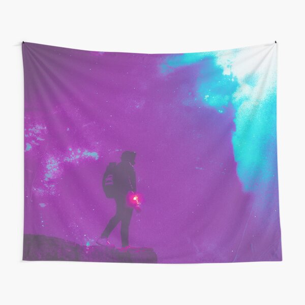 Abstract Lost Chillwave Darkwave Tapestry