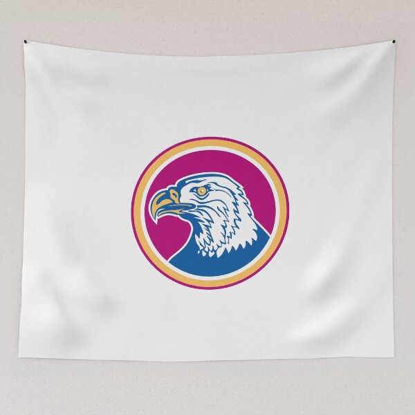 Item preview, American Bald Eagle Head Side Circle Retro designed and sold by patrimonio.