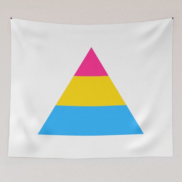 Item preview, Pansexual triangle flag designed and sold by Margotte.