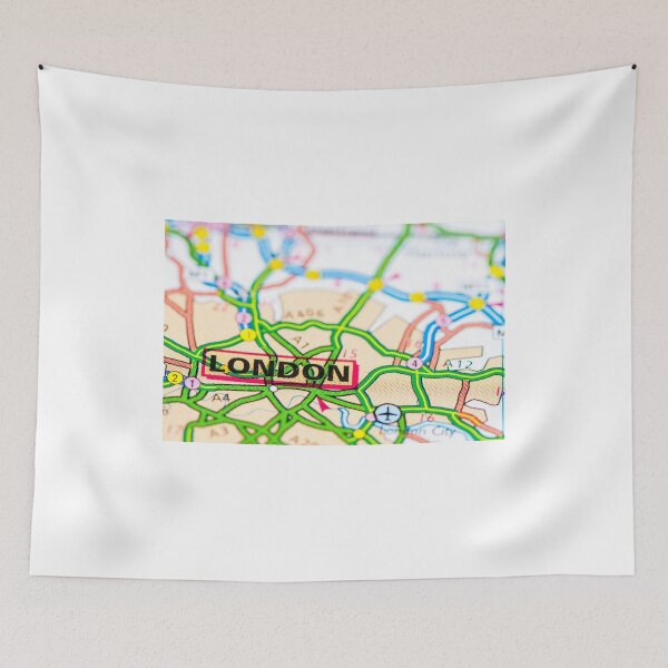 Item preview, Close-up on London city on map, travel destination concept designed and sold by Stanciuc.