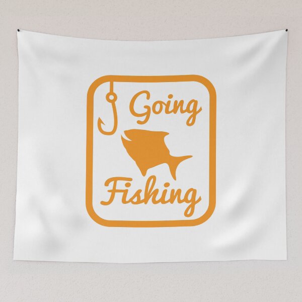 Item preview, Going Fishing with fish and hook line designed and sold by jazzydevil.