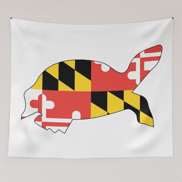 Item preview, Maryland Flag with Turtle  designed and sold by canossagraphics.