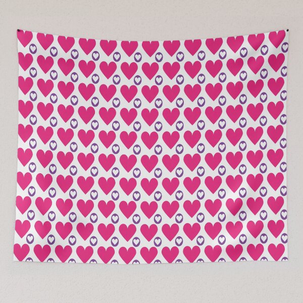 Item preview, Pink and Purple Hearts designed and sold by ArtfulDoodler.