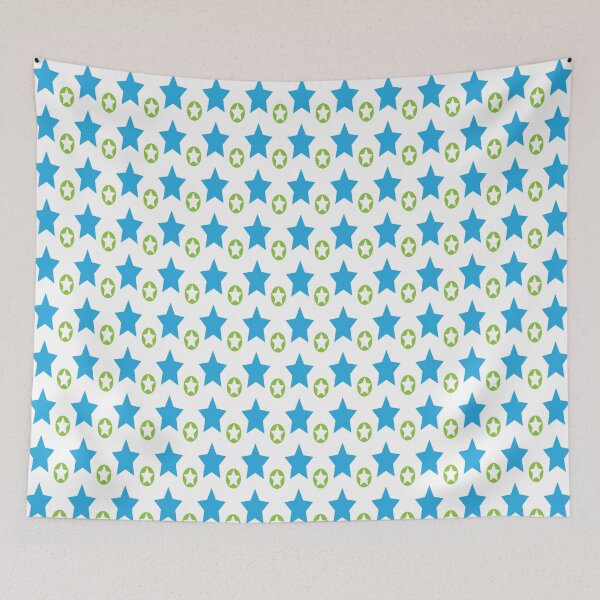 Item preview, Blue and Green Stars designed and sold by ArtfulDoodler.