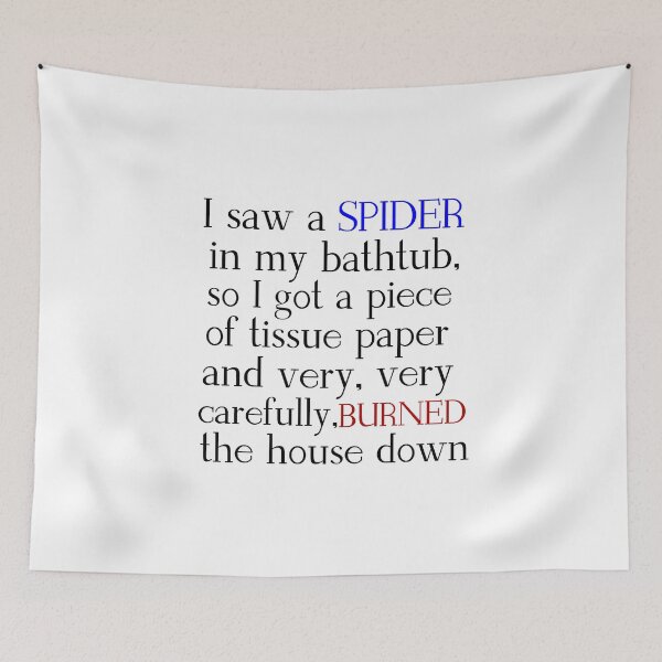 Item preview, I SAW A SPIDER IN MY BATHTUB designed and sold by Divertions.
