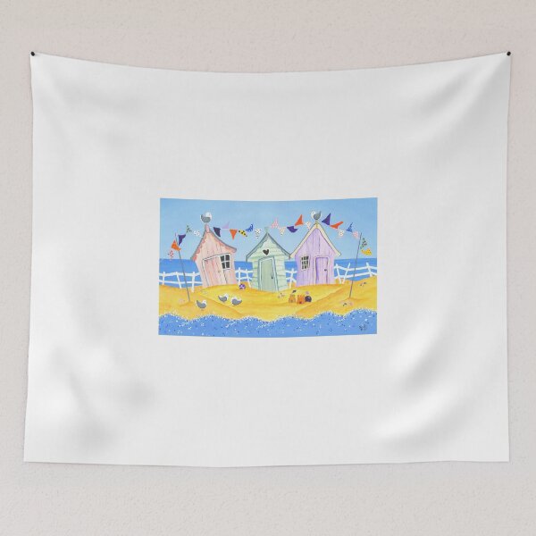 Item preview, Summer Beach Huts designed and sold by lilybatteson.