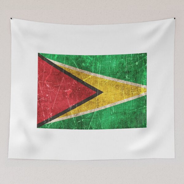 Item preview, Vintage Aged and Scratched Guyanese Flag designed and sold by JeffBartels.
