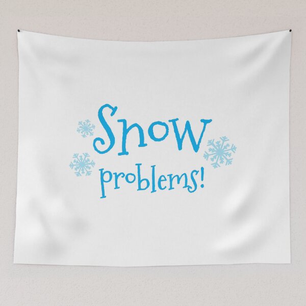 Item preview, SNOW PROBLEMS with ice Winter snowflakes designed and sold by jazzydevil.