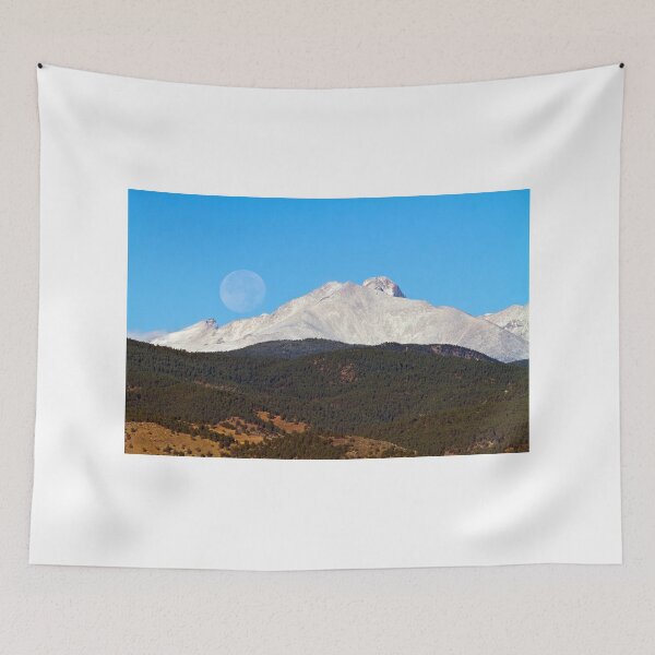 Item preview, Full Moon Setting Over Snow Covered Twin Peaks  designed and sold by Bo Insogna.
