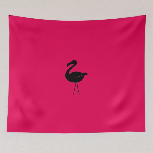 Item preview, Black and Pink Flamingo Silhouette designed and sold by BeachBumFamily.