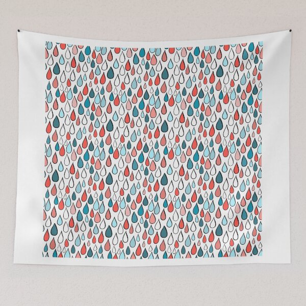 Item preview, Rainy day colorful pattern designed and sold by HelgaScand.