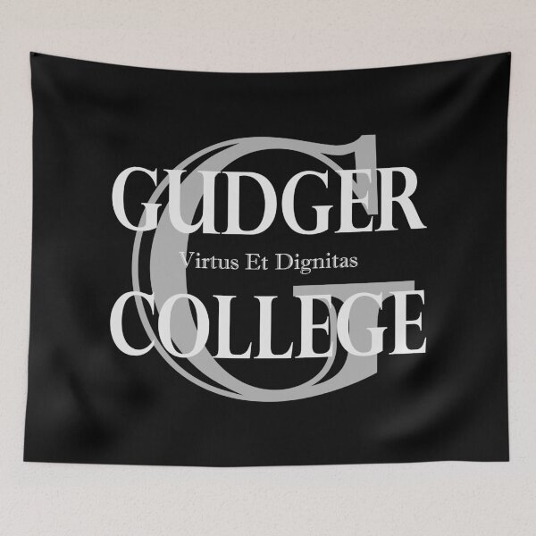 Item preview, Gudger College (White & Light Grey text) designed and sold by SheepOverflow.