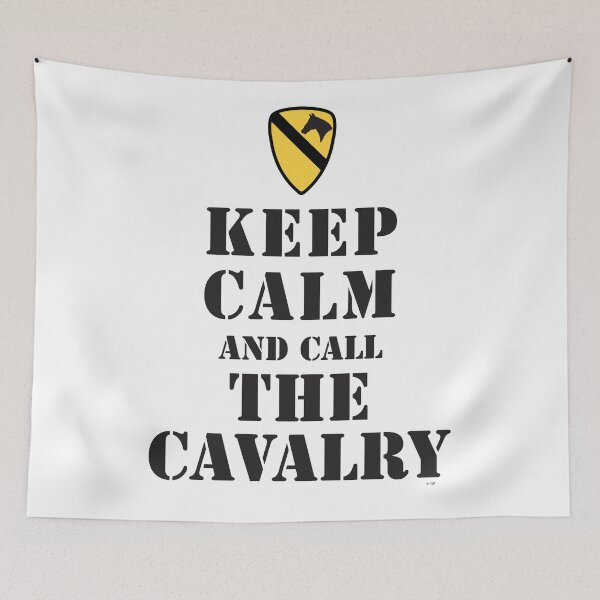 Item preview, KEEP CALM AND CALL THE CAVALRY designed and sold by PARAJUMPER.