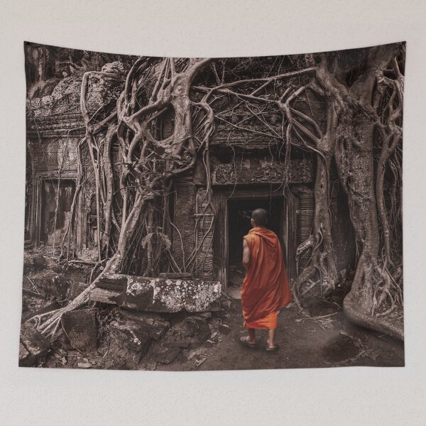 Item preview, Path to Enlightenment - Ta Prohm Temple Cambodia designed and sold by Mark Shean.