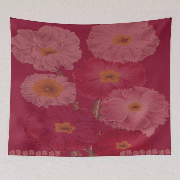 Aperçu de l'œuvre Vintage Floral Magenta and Pink Colors Home Decor créée et vendue par Melissa Park.