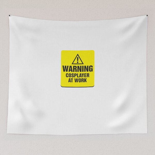 Item preview, Warning Cosplayer at Work designed and sold by Keez.