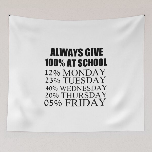 Item preview, ALWAYS GIVE 100% AT SCHOOL designed and sold by Divertions.