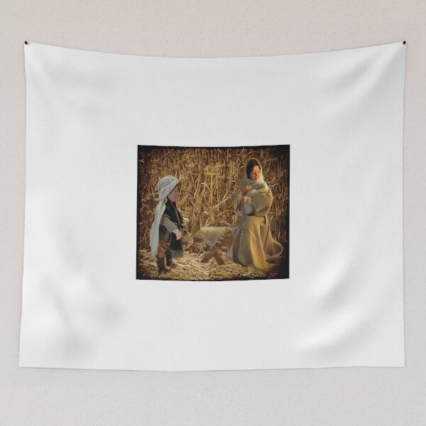 Item preview, NATIVITY SCENE--Come they told me Pa rum pum pum pum  A new born King to see Pa rum pum pum pum>DRUMMER BOY & BIRTH OF THE KING >PILLOW > TOTE BAG> TRAVEL MUG > designed and sold by ✿✿ Bonita ✿✿ ђєℓℓσ.