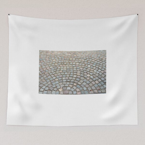 Item preview, Old cobbled stones road background designed and sold by Ron Zmiri.
