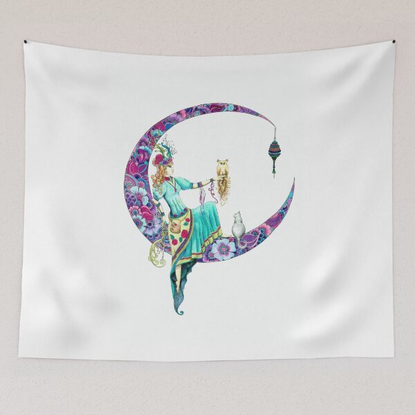 Item preview, The dreamer on henna moon designed and sold by gwendavies.