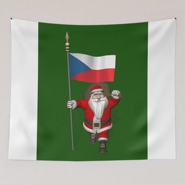 Item preview, Santa Claus With Flag Of Czech Republic designed and sold by Mythos57.