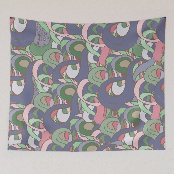 Item preview, Abstract doodle pattern designed and sold by HelgaScand.