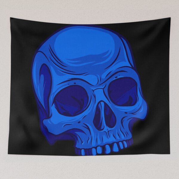 Item preview, Skull - Blue designed and sold by artdyslexia.