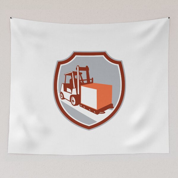 Item preview, Forklift Truck Box Shield Retro designed and sold by patrimonio.